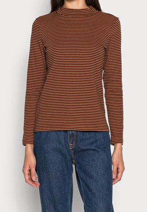 Langærmet T-shirt - brown