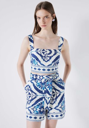 Ipekyol REGULAR FIT PATTERNED - Blouse - l blue