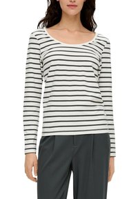 s.Oliver AUS STRETCH - Langarmshirt - olivgrün