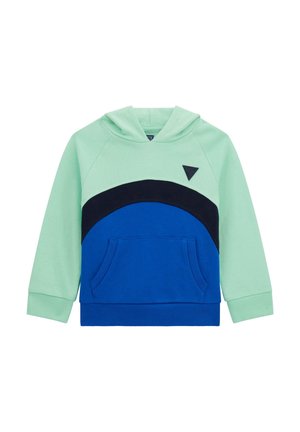 BLOCK OPTIK - Jersey con capucha - wassergrün