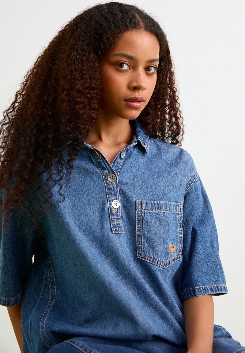 Roxy AFTERNOON SKIES - Denim dress - medium blue/blue - Zalando.ie