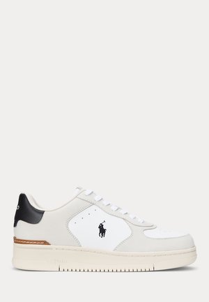 Polo Ralph Lauren, MASTERS COURT NUBUCK & LEATHER SNEAKER UNISEX - Tenisky - white/bianco/black