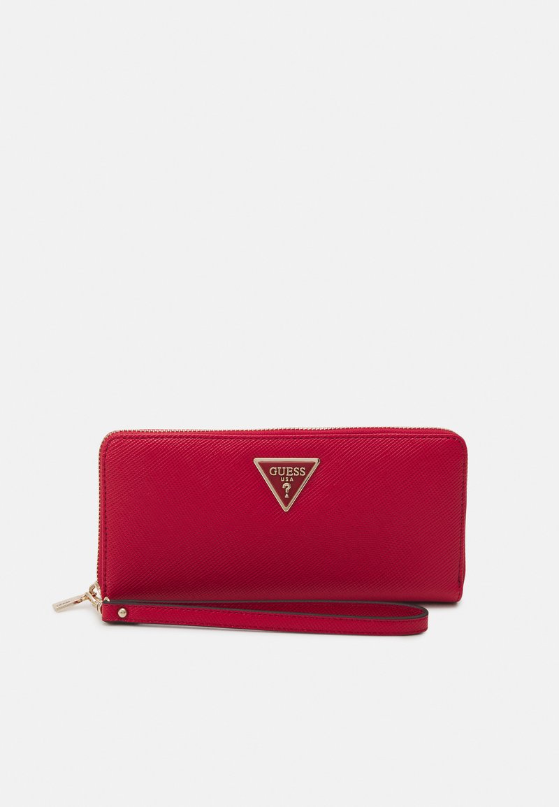 Guess - LAUREL LARGE ZIP AROUND - Plånbok - red, Förstora