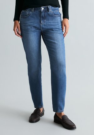 FREJA - Jeans Tapered Fit - dark blue