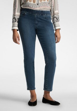 Elena Mirò, JEANS SKINNY LAVAGGIO WASHED - Jeans slim fit - blu