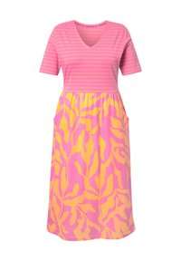 LAURASØN V-AUSSCHNITT 1/2 ARM OEKO-TEX - Trikoomekko - pink