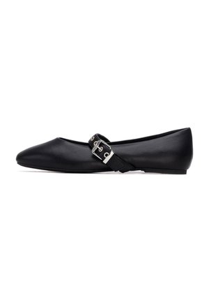 SHOE - Bailarinas con hebilla - black