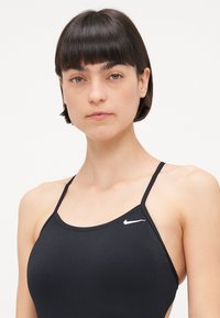 Nike Performance CUTOUT ONE PIECE - Kupaći kostim - black