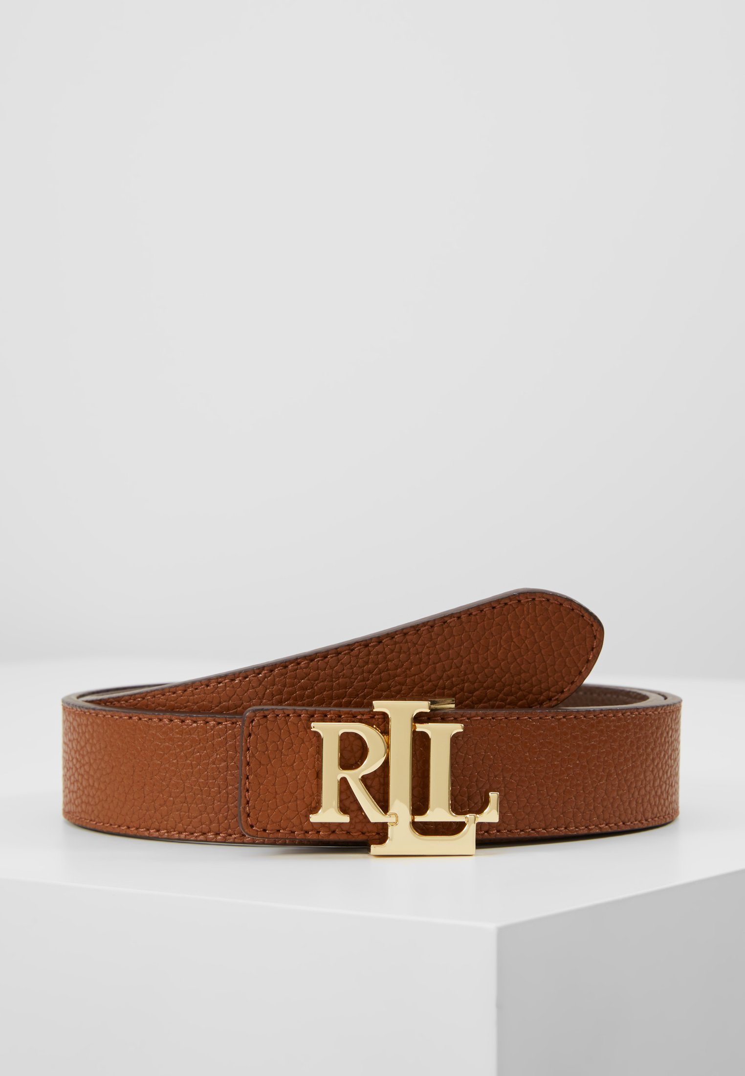 Lauren Ralph Lauren CASUAL MEDIUM - Cinturón tan/dark brown/marrón - Zalando.es