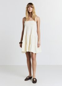 Calliope CORTO PUNTO SMOCK - Day dress - ecru chiaro