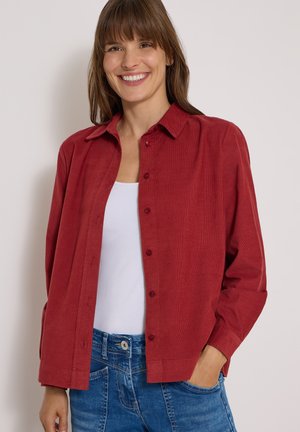 Cecil, LANGARM HEDBLUSE AUS CORD - Chemisier - russet red