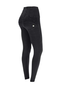 Freddy WR UP VITA ALTA - Pantaloni - jeans nero cuciture in tono