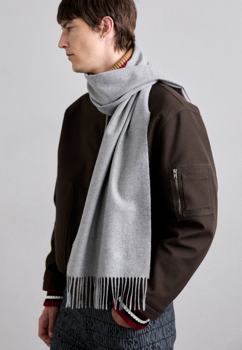 MOSCHINO WINTER SCARF UNISEX - Šalle - light grey