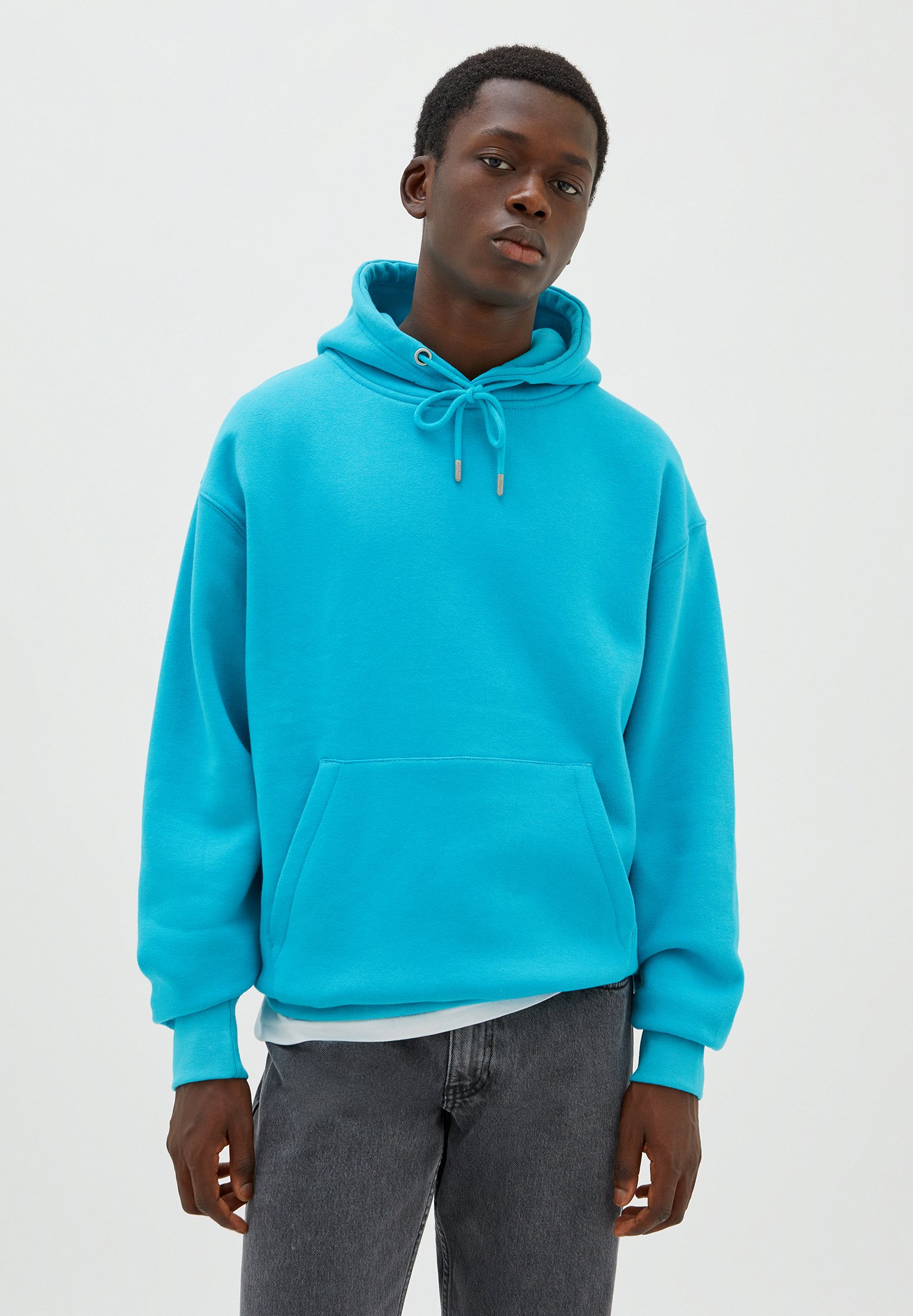 turquoise sweatshirt