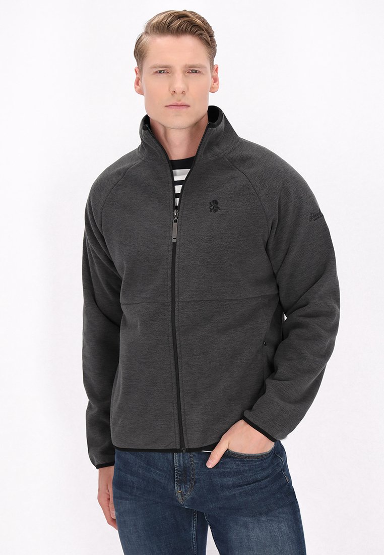 Schmuddelwedda Fleecejas grijs