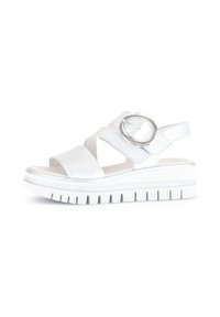 Sandalias de cuña - silber