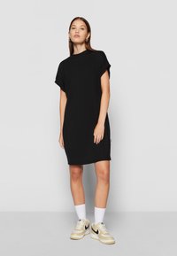 Urban Classics LADIES RAINBOW TEE DRESS - Jerseykjole - black