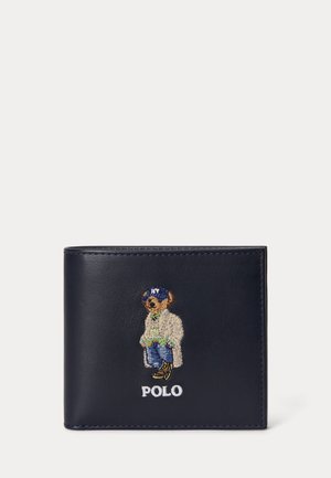 Polo Ralph Lauren, POLO BEAR LEATHER BILLFOLD COIN WALLET - Портфейл - newport navy