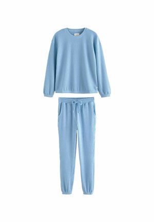 Next COSY WAFFLE LONG SLEEVE - SET - Nattplagg set - blue