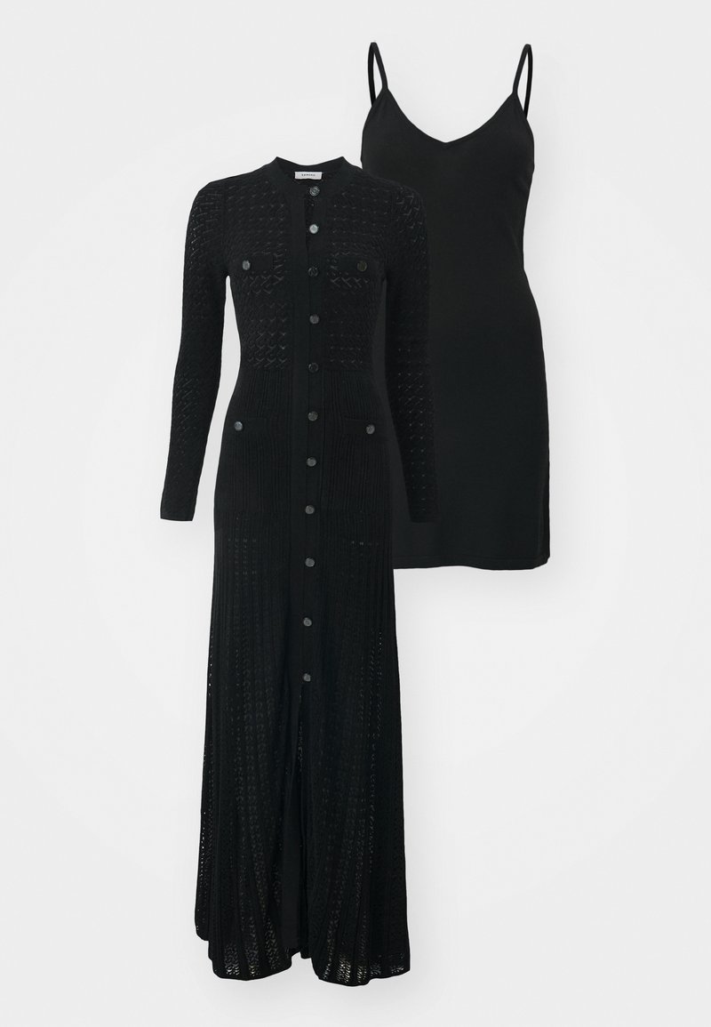 sandro PERCY SET - Maxi dress - noir/black - Zalando sandro PERCY SET - Maxi dress - noir/black - Zalando