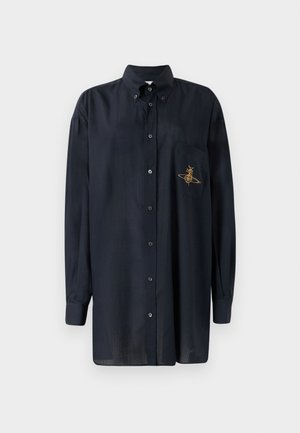 OVERSIZED SHIRT - Button-down blouse - navy