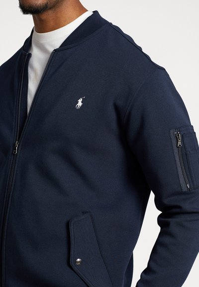 Polo Ralph Lauren Big & Tall DOUBLE KNIT BOMBER JACKET - Bomberjacka - aviator navy