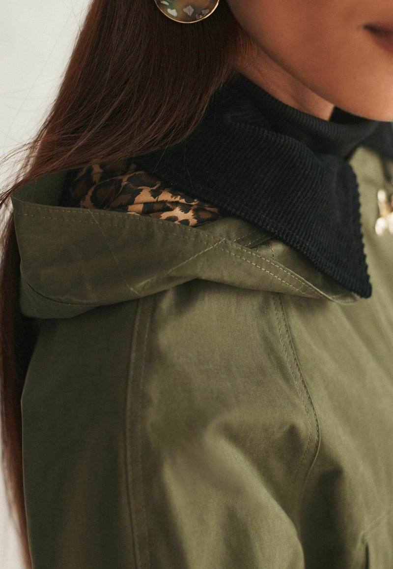 Next SHOWER RESISTANT WAXED EFFECT JACKET WITH DUFFLE FASTENING