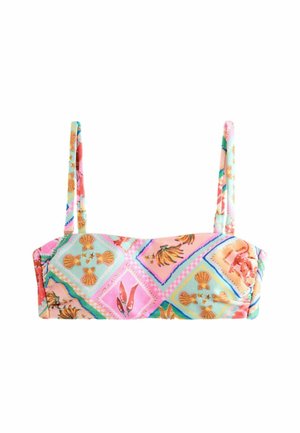 REGULAR FIT - BANDEAU - Zgornji del kopalk - pink orange tile