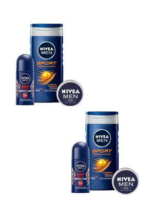 2X SPORT BOX GESCHENKSET (JE 3 TLG.) CREME + PFLEGEDUSCHE + DEO ROLL-ON - Shower gel - -