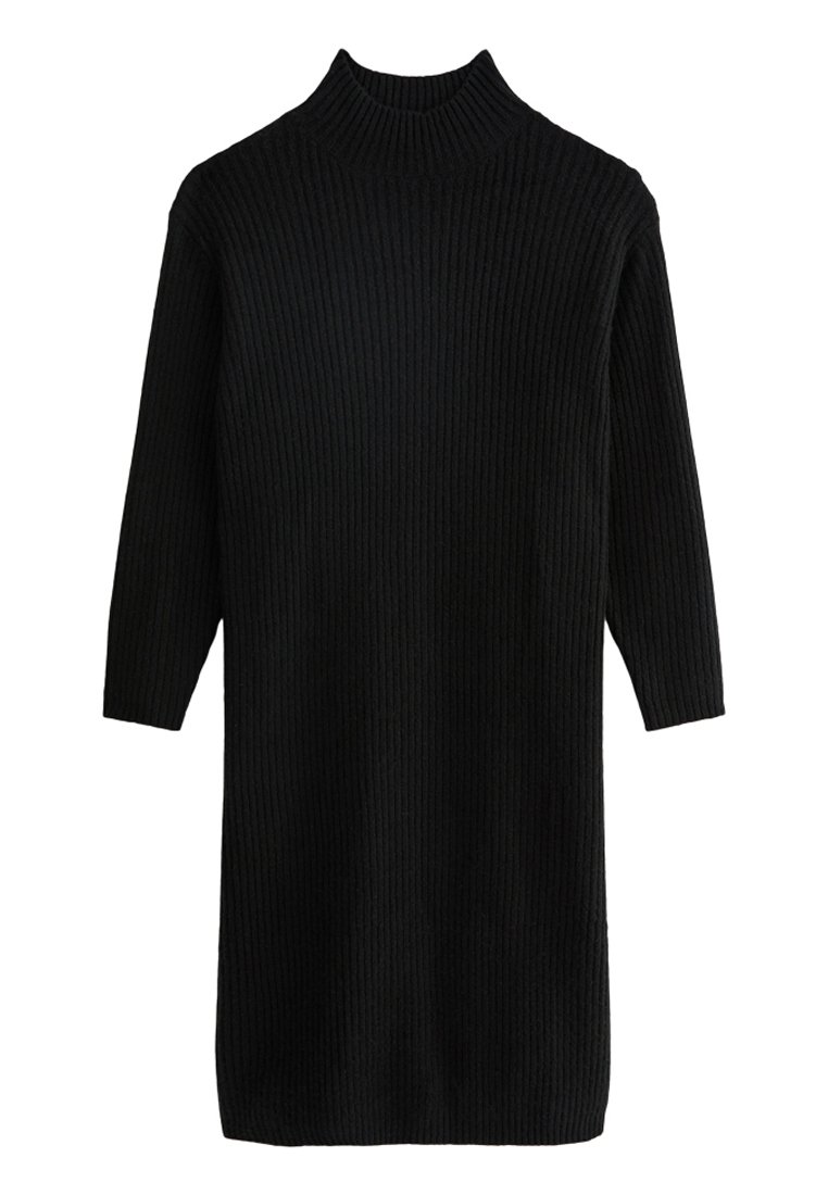 New Look Curves Gebreide jurk zwart