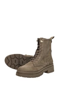Red-Rag Schnürstiefelette - taupe