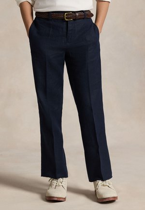 LINEN SUIT TROUSER - Broek - dark navy