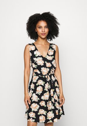 VILA Petite VIEVE BELTED DRESS - Robe de jour - black