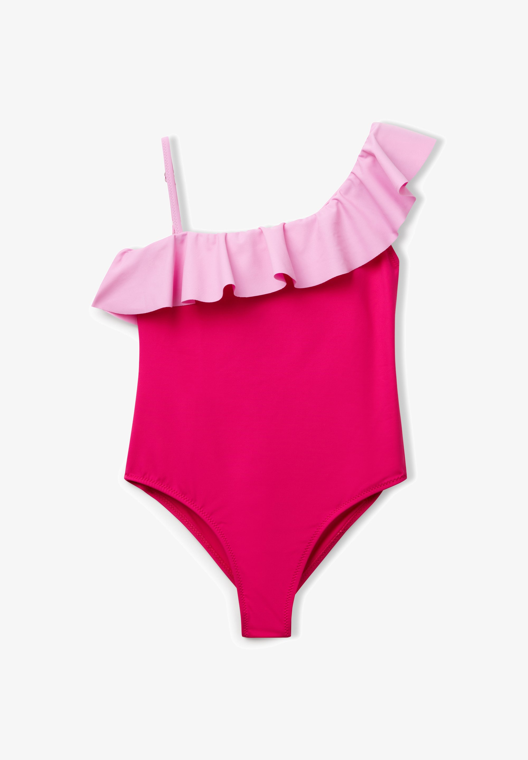 Costume Da Bagno Bambina United Colors Of Benetton - Slip Arricciato Con Fiocco, Non Coordinato - Foto 9