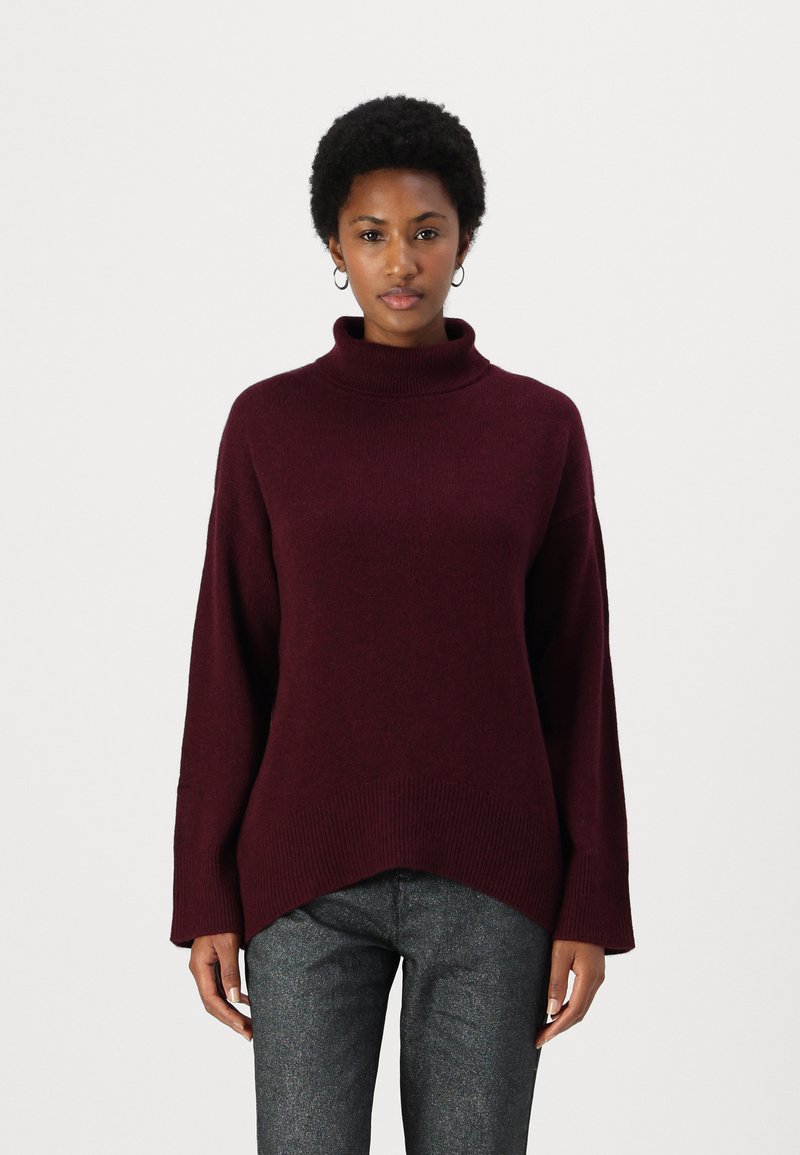 pure cashmere HIGH NECK  - Camisola - burgundy