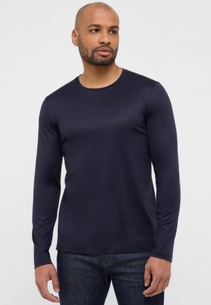 Eterna SOFT TAILORING - Langærmet T-shirt - navy