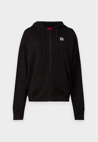 DALFINE - Majica s kapuljačom i patentnim zatvaračem - black