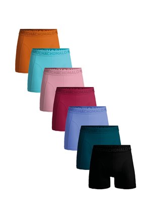 7-PACK  - Úzke boxerky - black green purple red pink orange