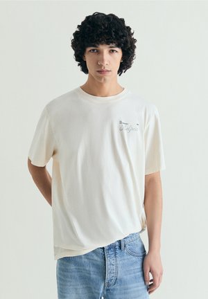 Scalpers ARCHIVE STROKE TEE - T-Shirt print - cream