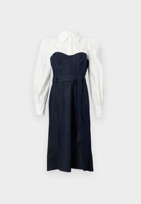 Marchesa Rosa Spijkerjurk - deep indigo ivory