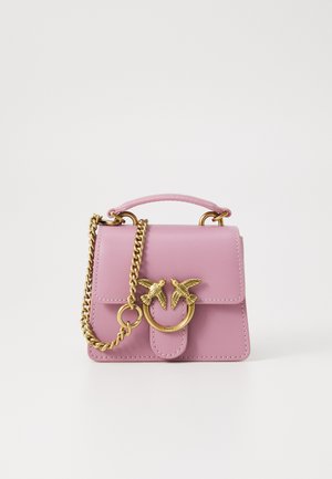 LOVE ONE TOP HANDLE MICRO LIGHT VITELLO SETA - Umhängetasche - purple-city llilac/antique gold