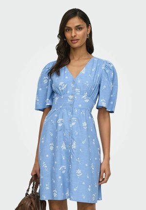 JDY, KLEID JDYNORA KURZES KLEID - Robe chemise - vista blue