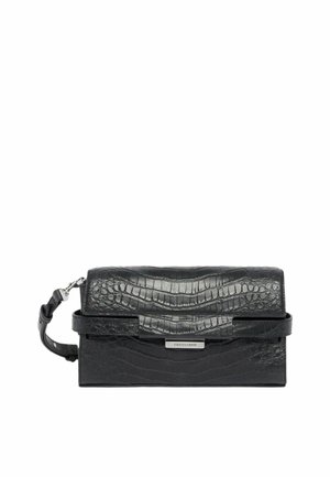 A TRACOL VENTIQUATTRO IN STAMPA COCCODRILLO - Borsa a tracolla - black milano
