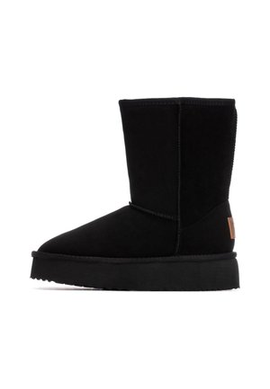 Stivaletti con plateau - black