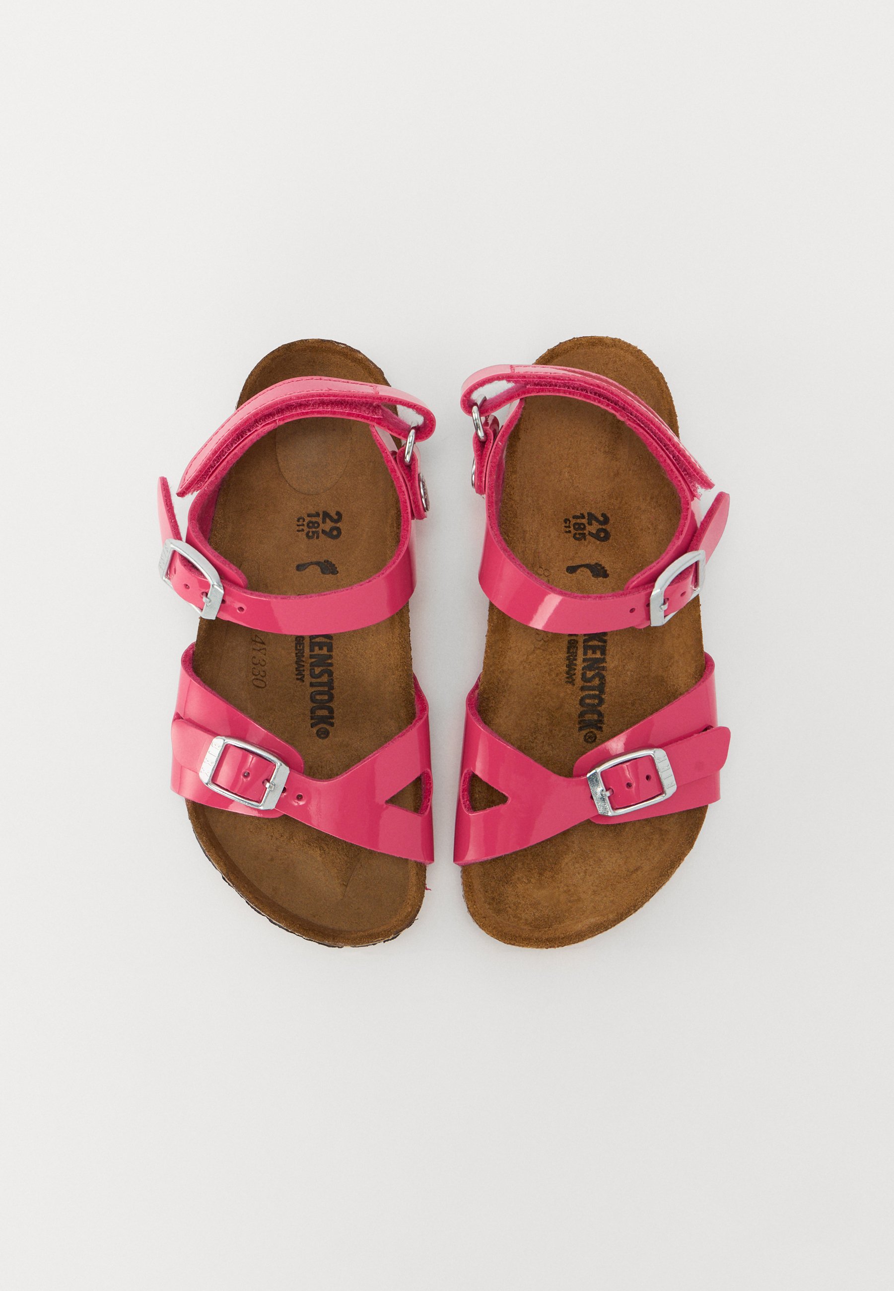 Birkenstock RIO AS KIDS PATENT NARROW - Sandales - fuchsia/lilas