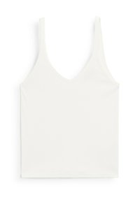 RIBBED V-NECK - Débardeur - white