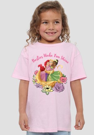 Disney PRINCESS BESTIES SHINE WITH ARIEL, RAPUNZEL, TIANA - T-Shirt print - pink