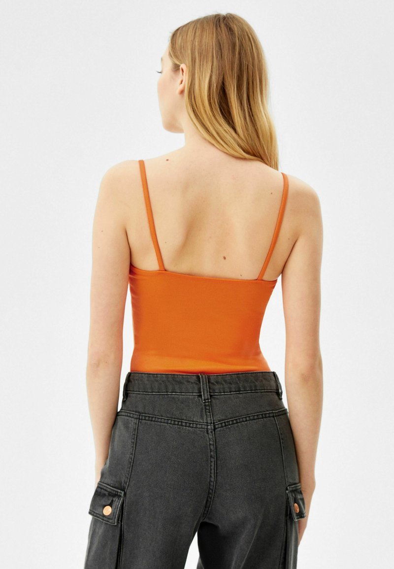 Damen T-Shirts | Bershka TANK Top orange - NH39361 Damen T-Shirts | Bershka TANK Top orange - NH39361