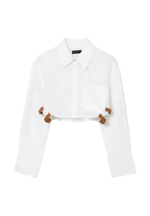 Calliope CROP CON FIBBIE LATERALI  - Chemisier - bianco