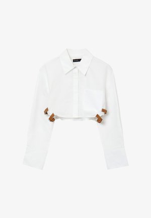 Calliope CROP CON FIBBIE LATERALI  - Chemisier - bianco